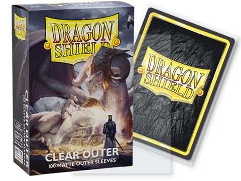 Bọc bài Dragon Shield Sleeve - Clear - Matte Outer Standard Size 100