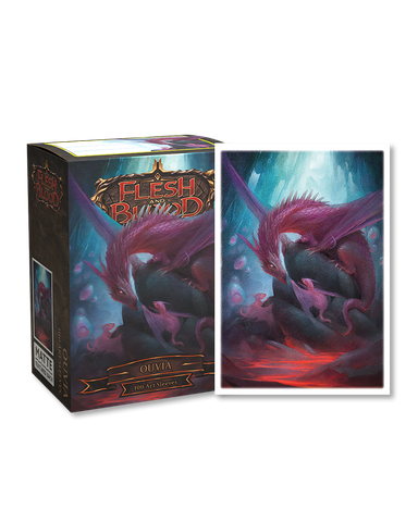 Bọc bài Dragon Shield Sleeve – Brushed Art Standard Size – Flesh and Blood Ouvia (100)