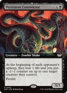 Magic the Gathering - Duskmourn: House of Horror Commander - Persistent Constrictor (Extended Art)