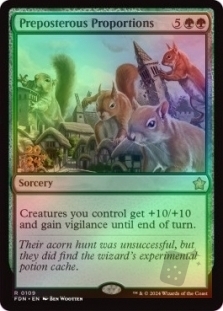 Magic the Gathering - Foundations - Preposterous Proportions (Prerelease FOIL)