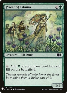 Magic: The Gathering - Commander 2014 - Priest of Titania (210)