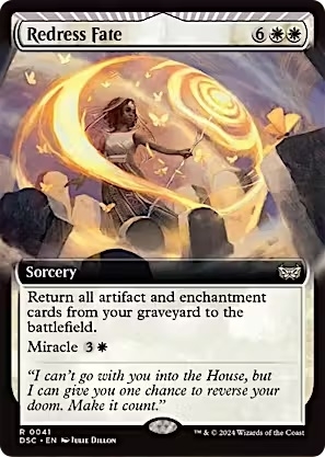 Magic the Gathering - Duskmourn: House of Horror Commander - Redress Fate (Extended Art)