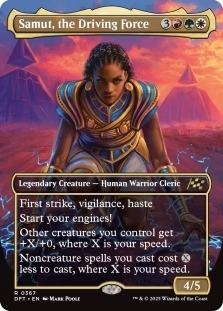 Magic the Gathering - Aetherdrift - Samut, the Driving Force (Borderless)