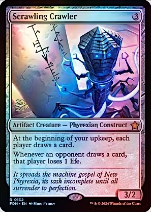 Magic the Gathering - Foundations - Scrawling Crawler (Prerelease FOIL)