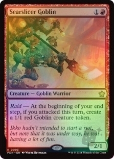 Magic the Gathering - Foundations - Searslicer Goblin (Prerelease FOIL)