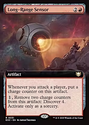 Magic the Gathering - Edge of Eternities Commander - Long-Range Sensor (Extended Art)