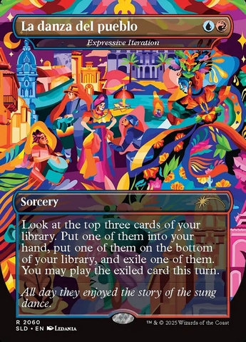 Magic the Gathering - Secret Lair - Expressive Iteration (La danza del pueblo) FOIL