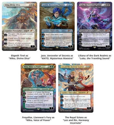 Magic the Gathering - Hatsune Miku x Secret Lair: Electric Entourage