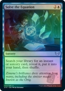 Magic the Gathering - Strixhaven: School of Mages - Solve the Equation FOIL