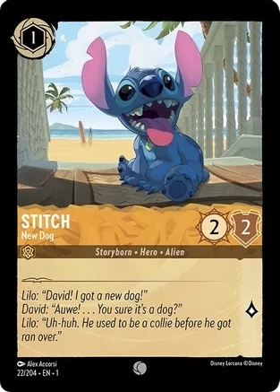 Disney Lorcana - The First Chapter - Stitch - New Dog