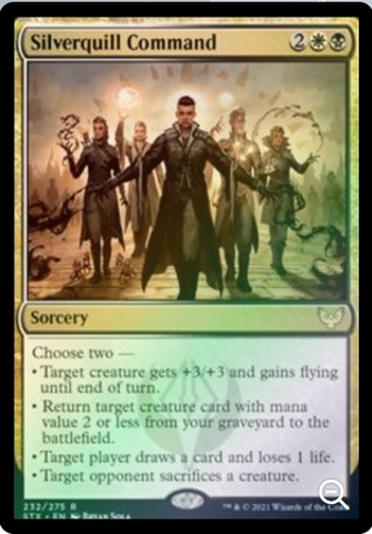 Magic the Gathering - Strixhaven: School of Mages - Silverquill Command - Foil