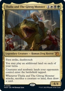 Magic the Gathering - March of the Machine - Thalia and The Gitrog Monster