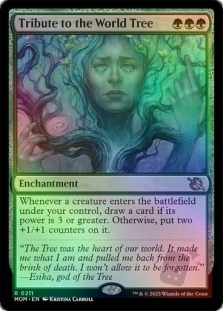 Magic the Gathering - March of the Machine - Tribute to the World Tree FOIL