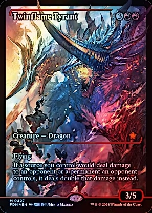 Magic the Gathering - Foundations - Twinflame Tyrant (Japan Showcase) FOIL