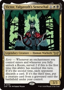 Magic the Gathering - Duskmourn: House of Horror - Victor, Valgavoth's Seneschal