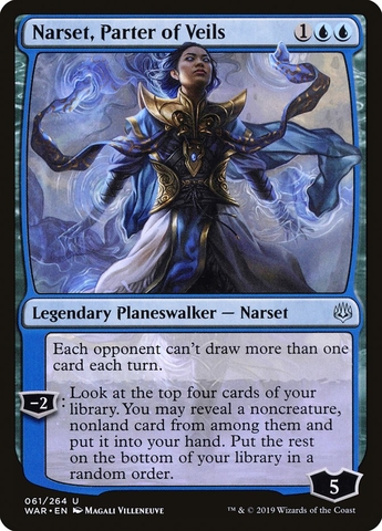 Magic the Gathering -  War of the Spark - Narset, Parter of Veils