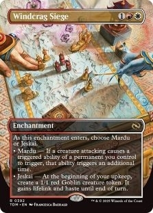 Magic the Gathering - Tarkir: Dragonstorm - Windcrag Siege (Borderless)