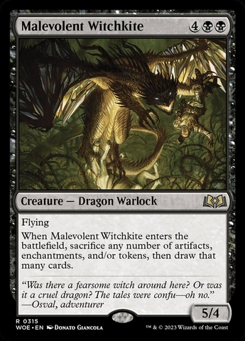 Magic the Gathering - Wilds of Eldraine - Malevolent Witchkite