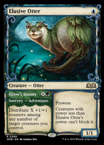 Magic the Gathering - Wilds of Eldraine - Elusive Otter (Showcase)