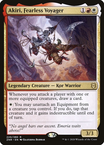 Magic the Gathering - Zendikar Rising - Akiri, Fearless Voyager