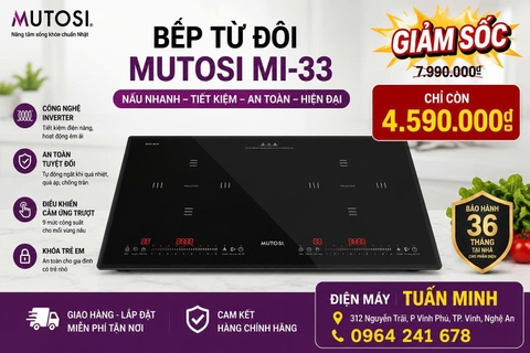 Bếp từ đôi Mutosi MI-33