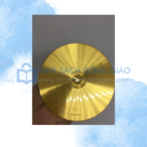 Chén Lễ Italy xi vàng CLXV745 Thanh lịch mẫu khắc hoa văn 19.5cm