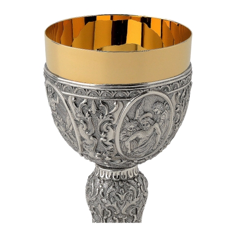Chén Lễ Ý Baroque Mô Tả Cái Chết Và Phục Sinh CLXV1553