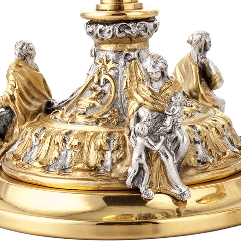 Chén lễ Italy xi vàng CLXV047 mẫu 3 Thiên Thần Putti