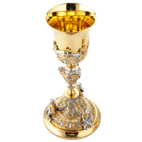 Chén lễ Italy xi vàng CLXV047 mẫu 3 Thiên Thần Putti