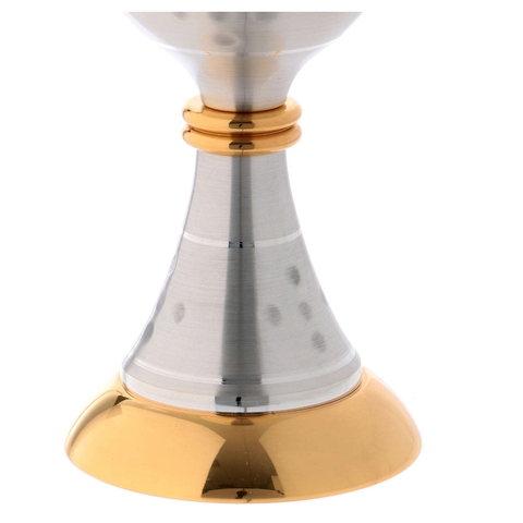Chén lễ xi vàng CLXV071 Mẫu bạc xi vàng Italy chấm mờ 17cm