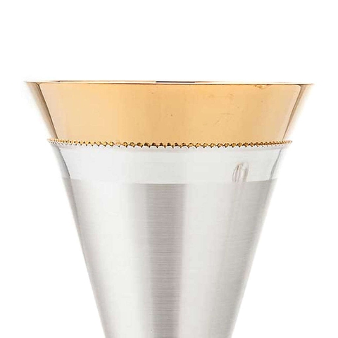 Chén lễ xi vàng CLXV076 Mẫu thánh giá 15cm