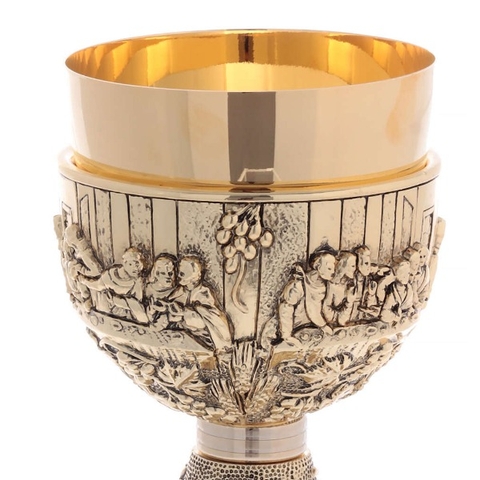 Chén lễ Italy CLXV1488 Bữa tiệc ly và Vườn Nho