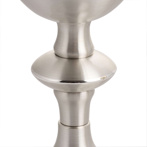 Chén lễ Italy xi vàng CLXV337 Mẫu tinh tế nền bạc 19cm