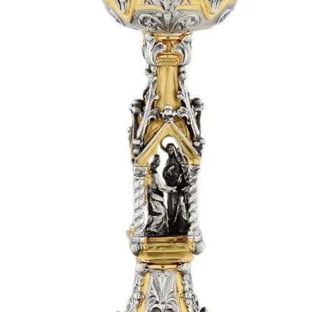 Chén lễ xi vàng CLXV6656 An-nun-tsi-a-ta 24cm