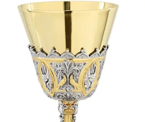 Chén lễ xi vàng CLXV6656 An-nun-tsi-a-ta 24cm