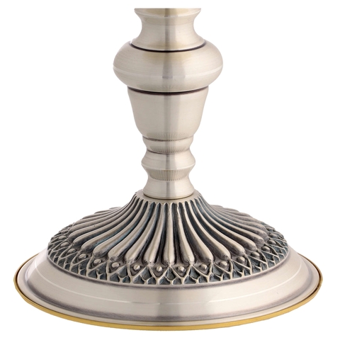 Chén Lễ Italy xi vàng CLXV745 Thanh lịch mẫu khắc hoa văn 19.5cm
