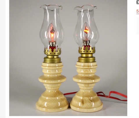 Đèn Dầu Điện 25cm (Cặp)