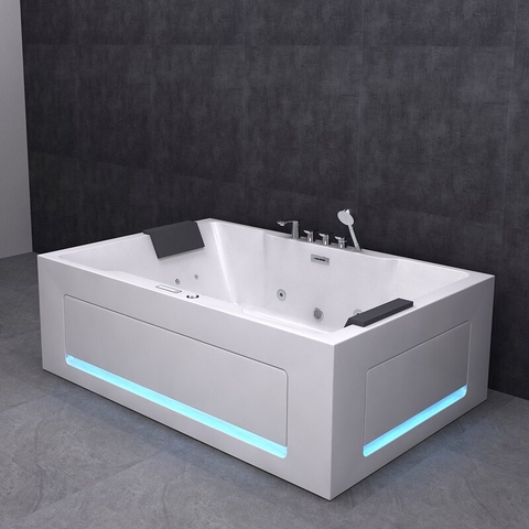 Bồn tắm đặt sàn massage 1.8m gồm vòi