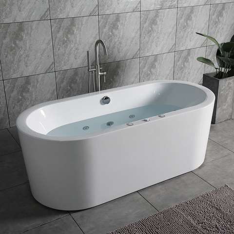 Bồn tắm đặt sàn massage 1.69m