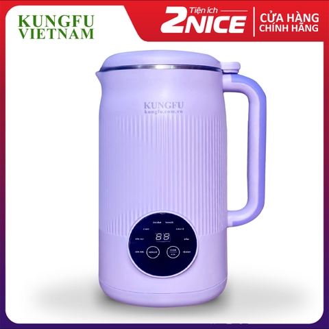 Máy Làm Sữa Hạt Kungfu STANDA38 - Xay nấu đa năng Inox 304 kết hợp thủy tinh cường lực - Dung tích cực đại 1200ml - Nấu nhiều hơn, chống trào tốt hơn