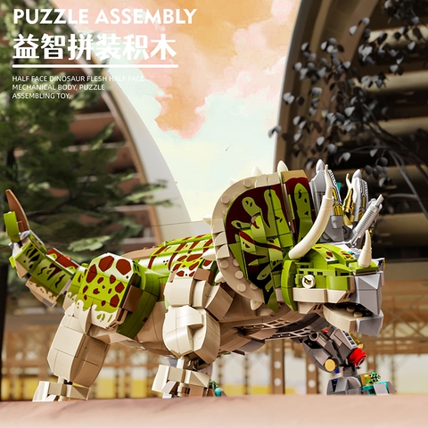 Đồ chơi lắp ráp LEGO mô hình khủng long máy Siniceratops cơ khí 1368PCS