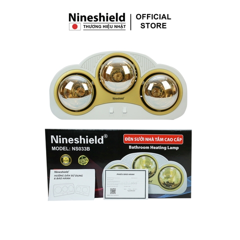 Đèn Sưởi Nhà Tắm 3 Bóng Nineshield NS033B