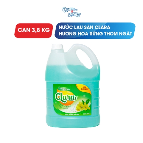Nước lau sàn Clara - Hương hoa rừng - Can 3.8Kg