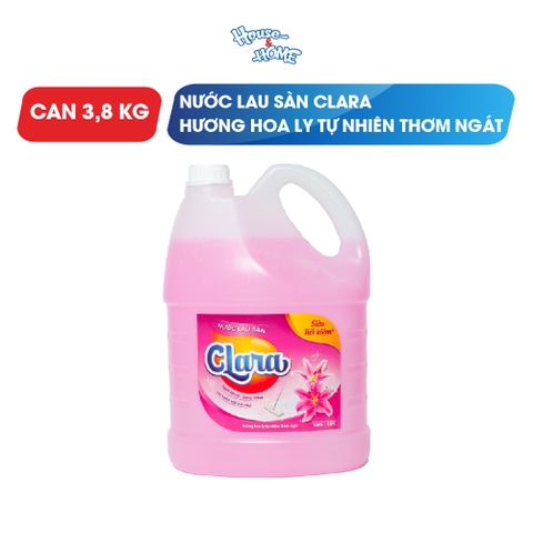 Nước lau sàn Clara - Hương hoa ly - Can 3.8Kg