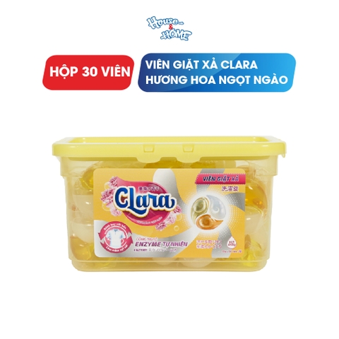 Viên giặt xả Clara hương hoa ngọt ngào