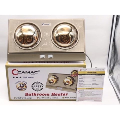 ĐÈN SƯỞI NHÀ TẮM CAMAC 2 BÓNG