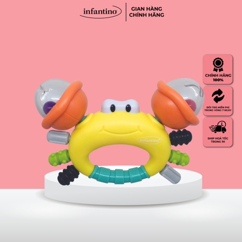 Gặm Nướu Cầm Tay Cho Bé INFANTINO Hình Cua Chất Liệu Nhựa ABS Cao Cấp An Toàn Khi Sử Dụng