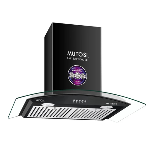 Máy hút mùi kính cong Mutosi MH-55B-70C