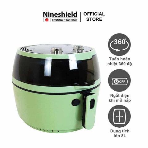 Nồi Chiên Không Dầu 8L Nineshield Loại Cơ KB-6001M