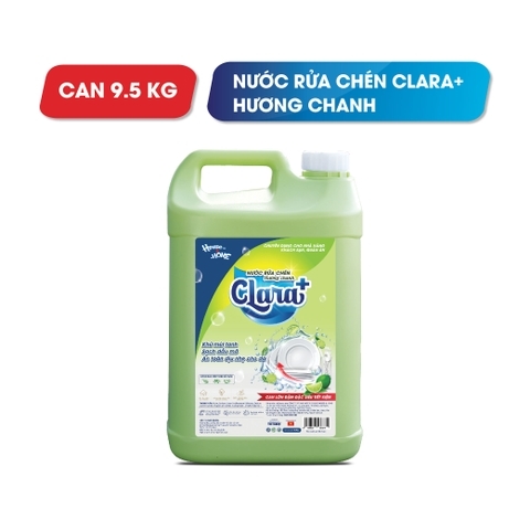 Nước rửa chén Clara+ - Hương chanh - 9,5kg